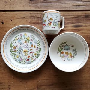 Vintage Lenox Gentle Friends Children's China Dinner Set